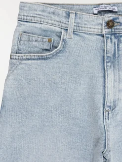 Jean wide leg bleach fille (XXS-M)