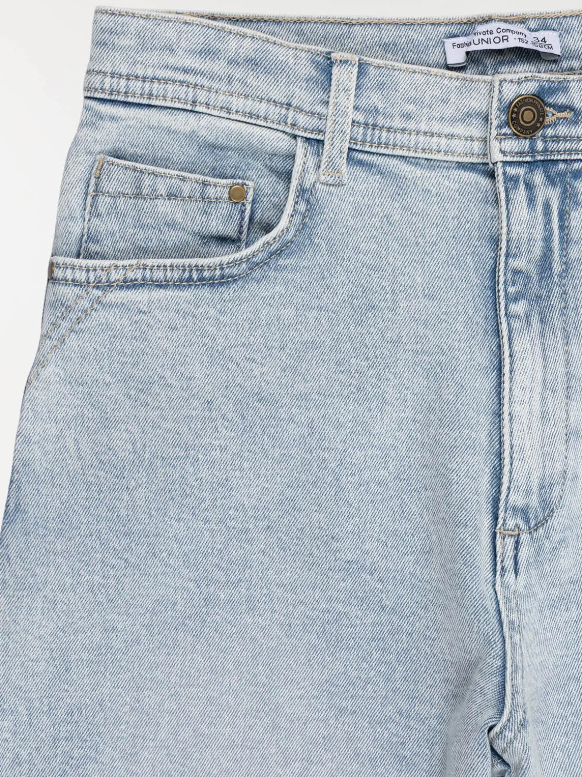Jean wide leg bleach fille (XXS-M)