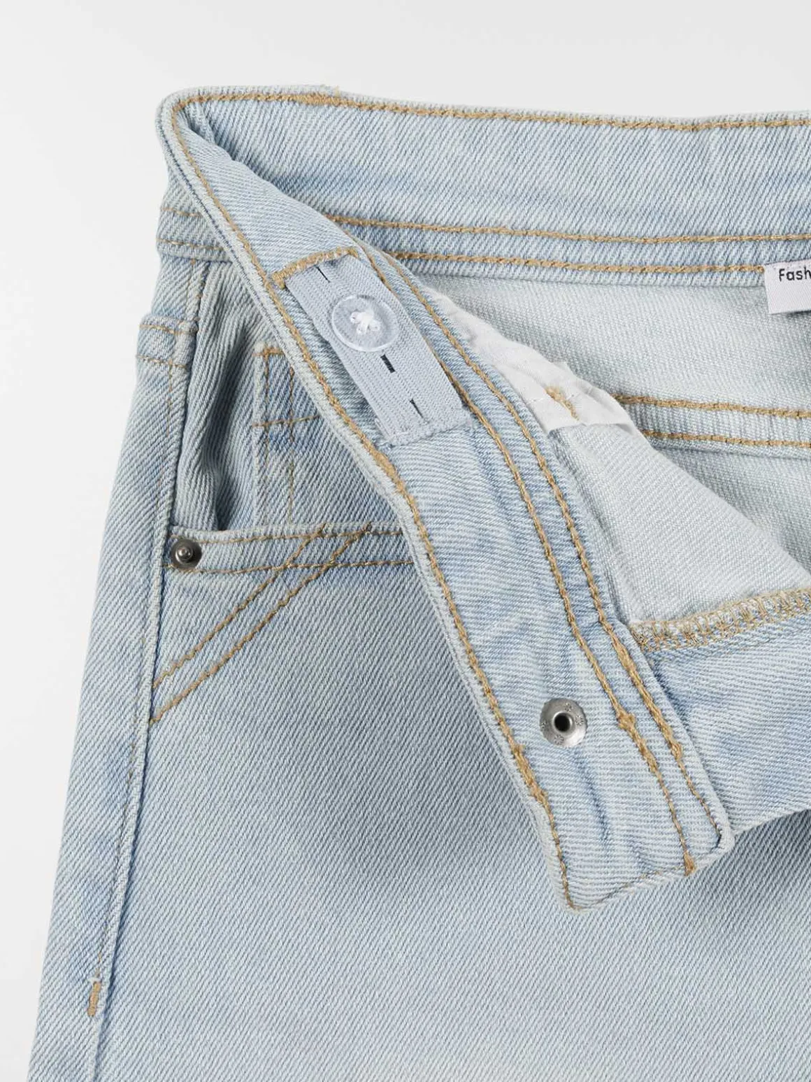 Jean wide leg bleached fille (3-12A)