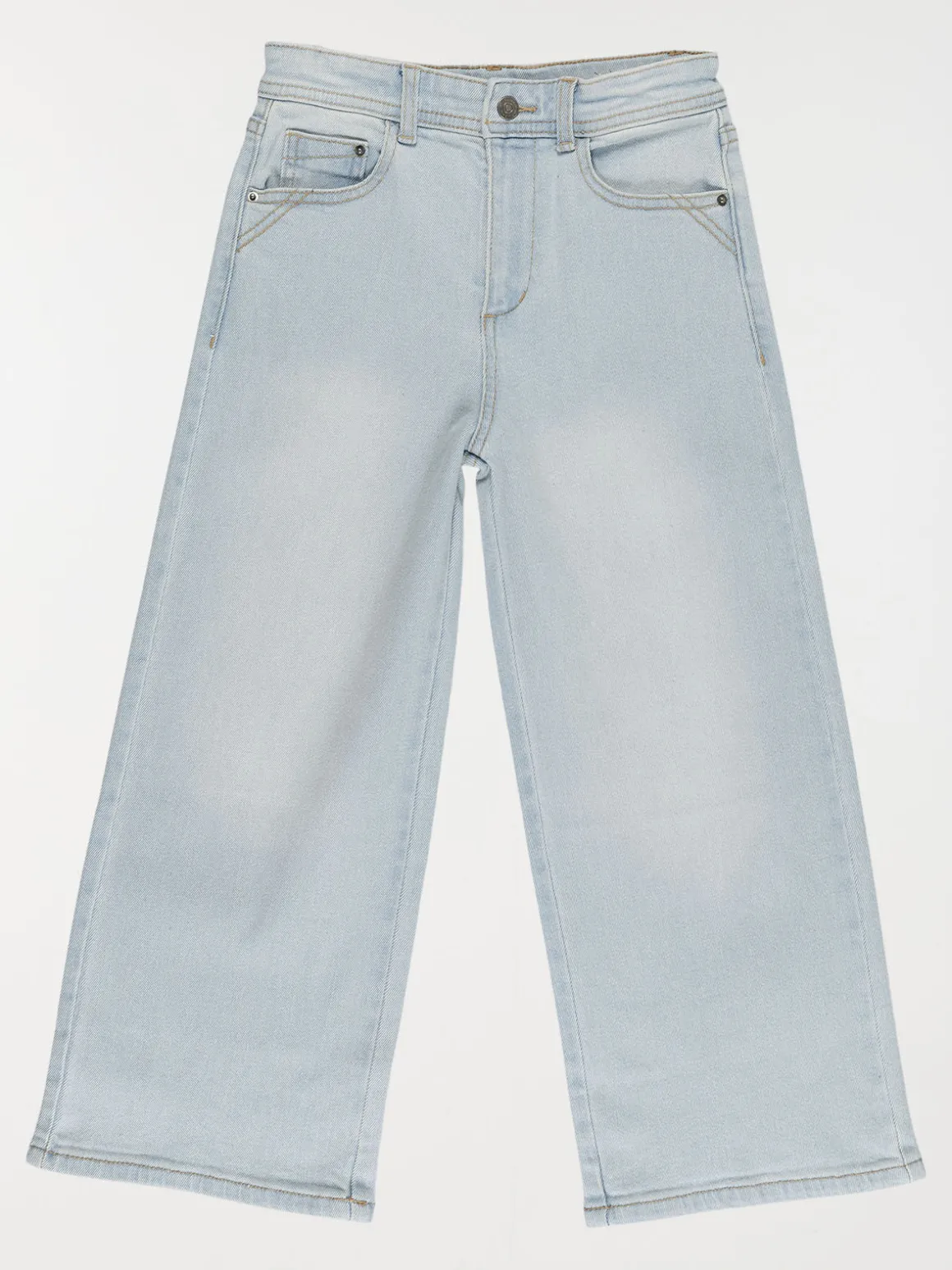 Jean wide leg bleached fille (3-12A)