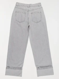 Jean wide leg gris neige fille (XXS-M)