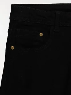 Jean wide leg noir fille (XXS-M)