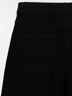 Jean wide leg noir fille (XXS-M)