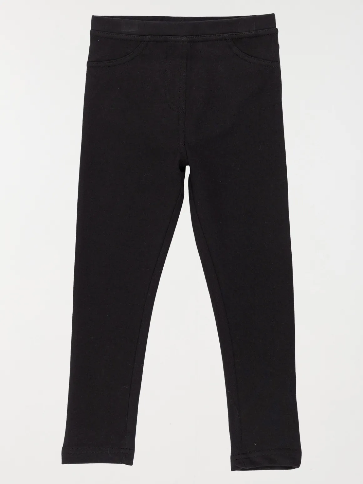 Jegging uni noir fille (3-12A)