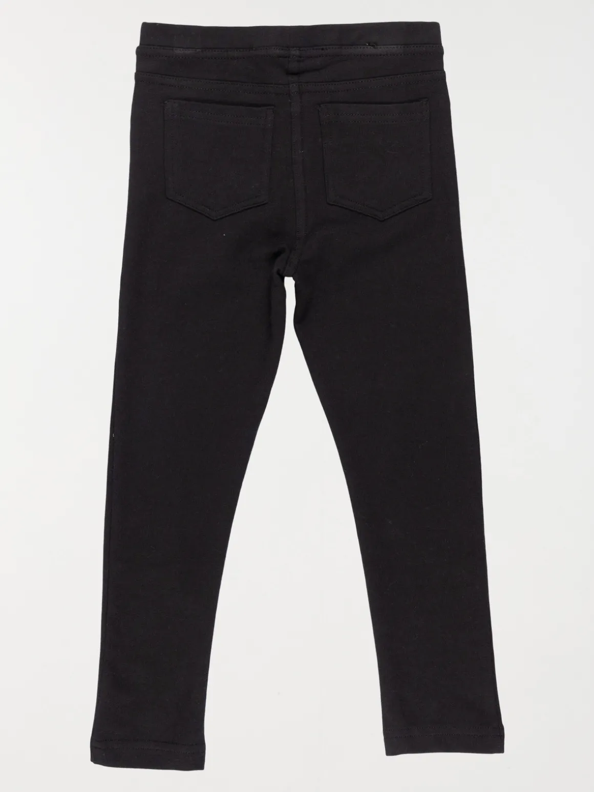 Jegging uni noir fille (3-12A)