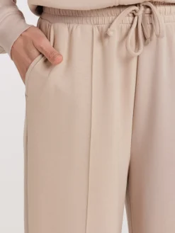 Jogging large taupe clair femme