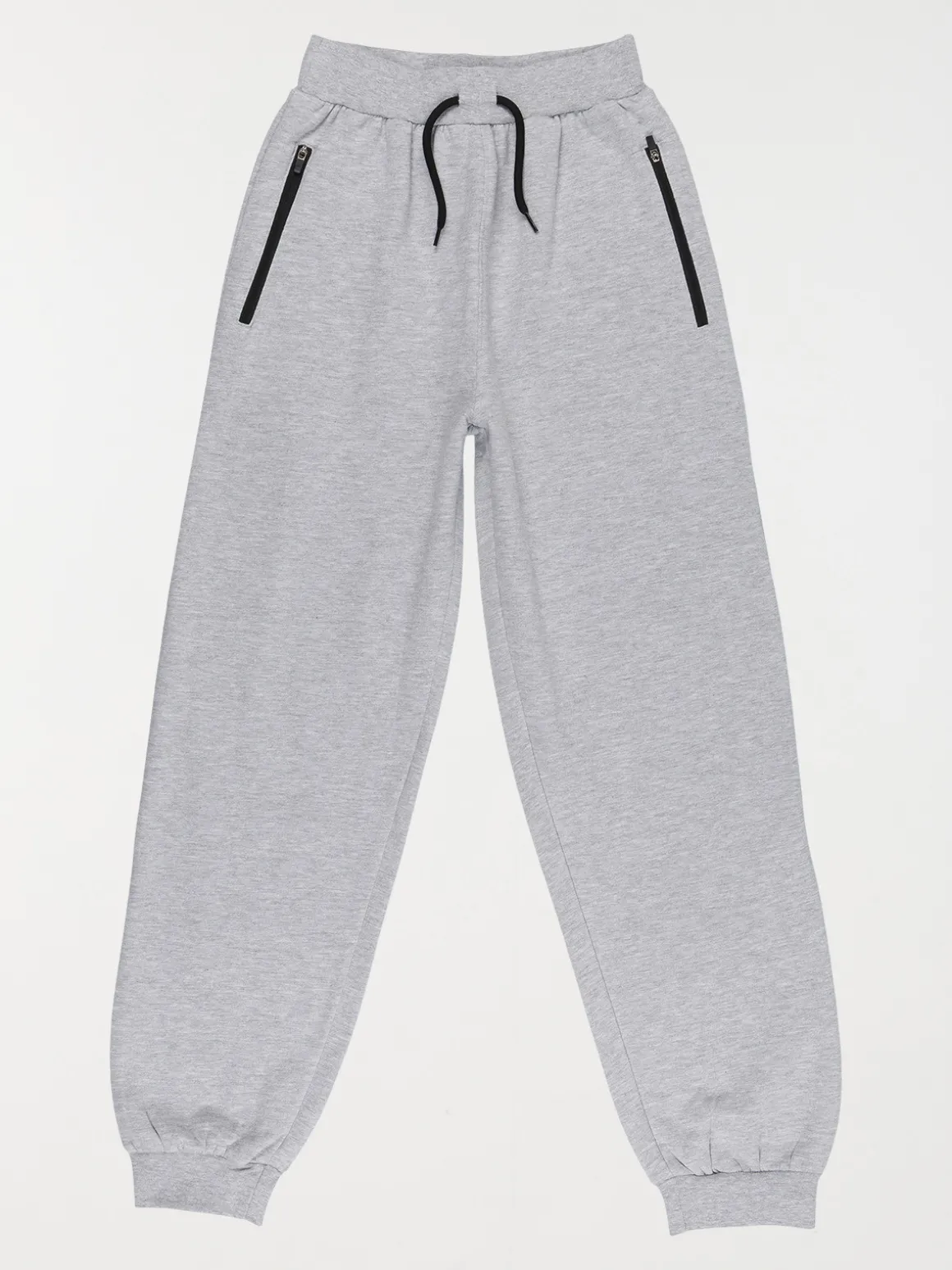 Jogging uni gris chiné garçon (XXS-M)