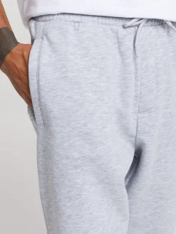 Jogging uni gris chiné homme