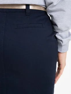 Jupe chino marine navy femme