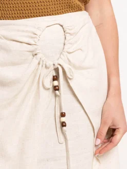 Jupe courte effet portefeuille femme