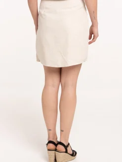 Jupe courte effet portefeuille femme