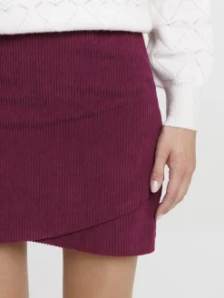 Jupe courte english purple femme