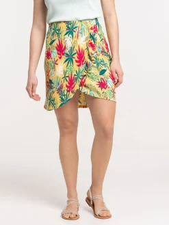 Jupe courte fleurie femme