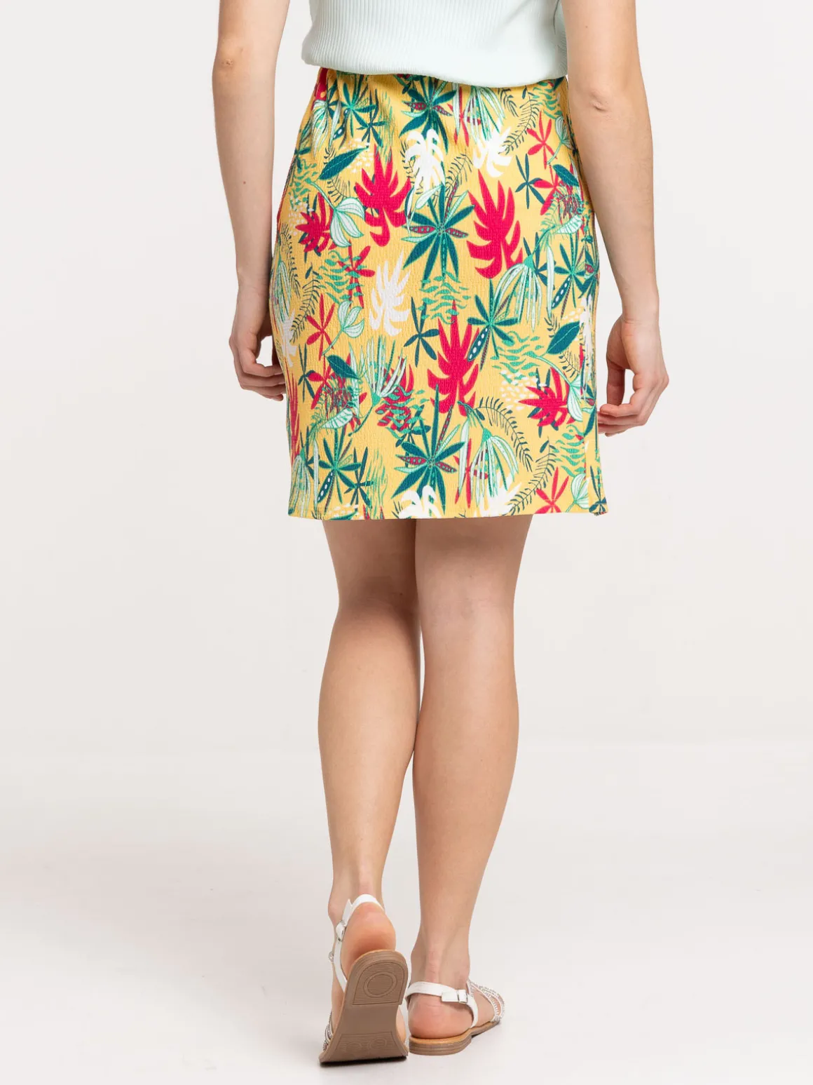 Jupe courte fleurie femme