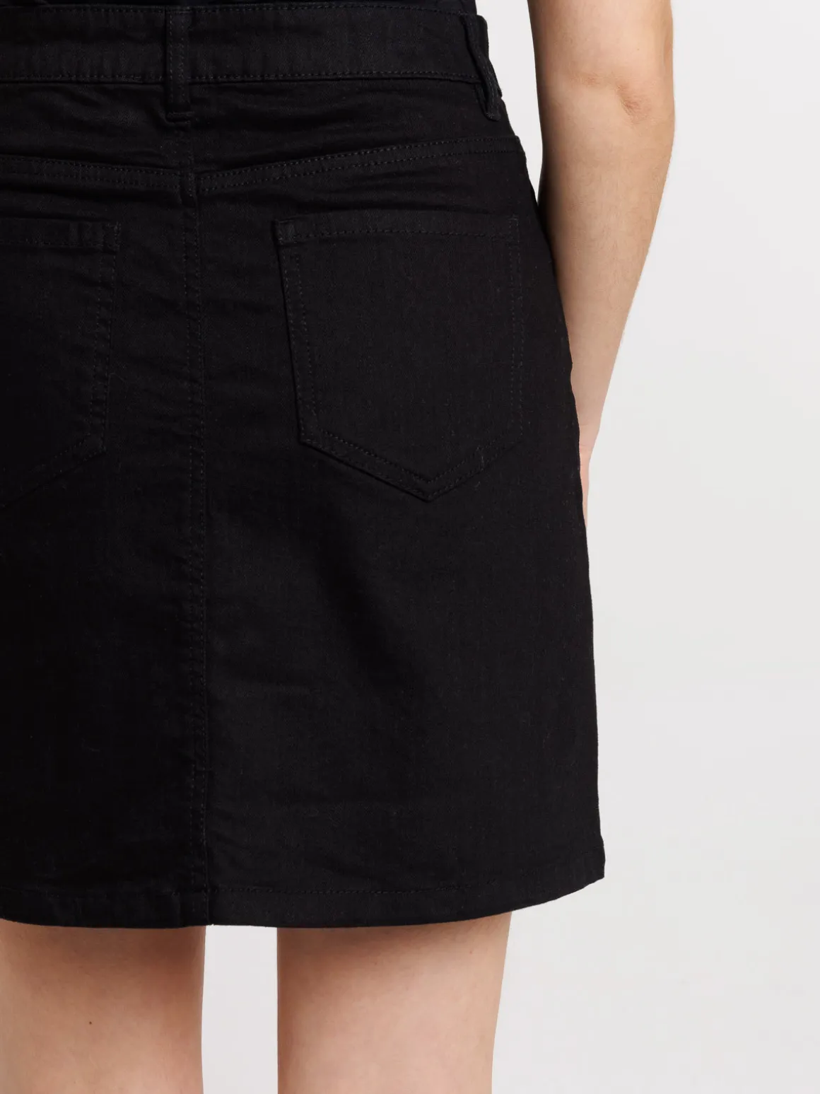 Jupe en jean noire femme