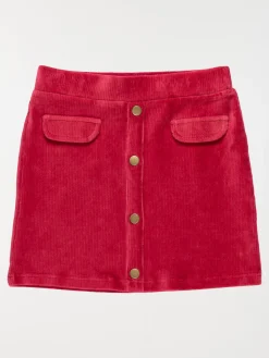 Jupe en velours prune fille (10-16A)