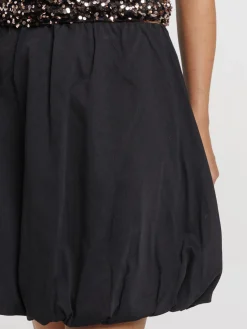 Jupe forme boule noire femme