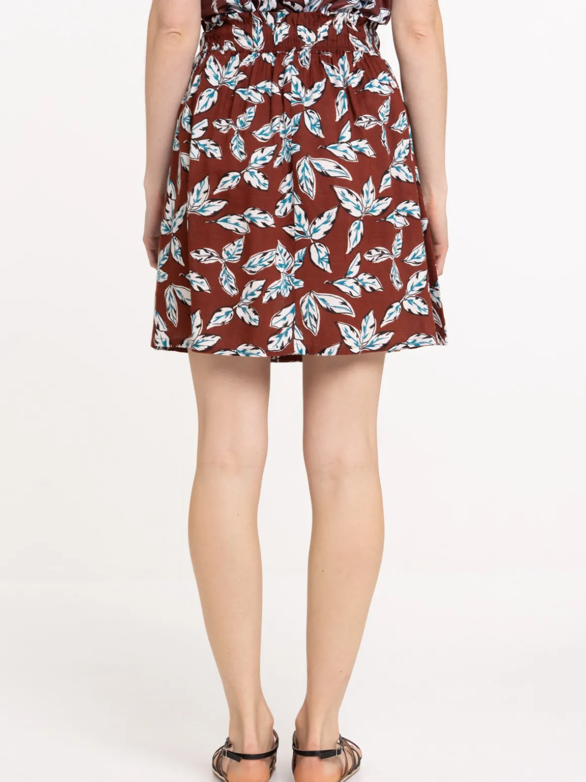 Jupe imprimé tropical femme