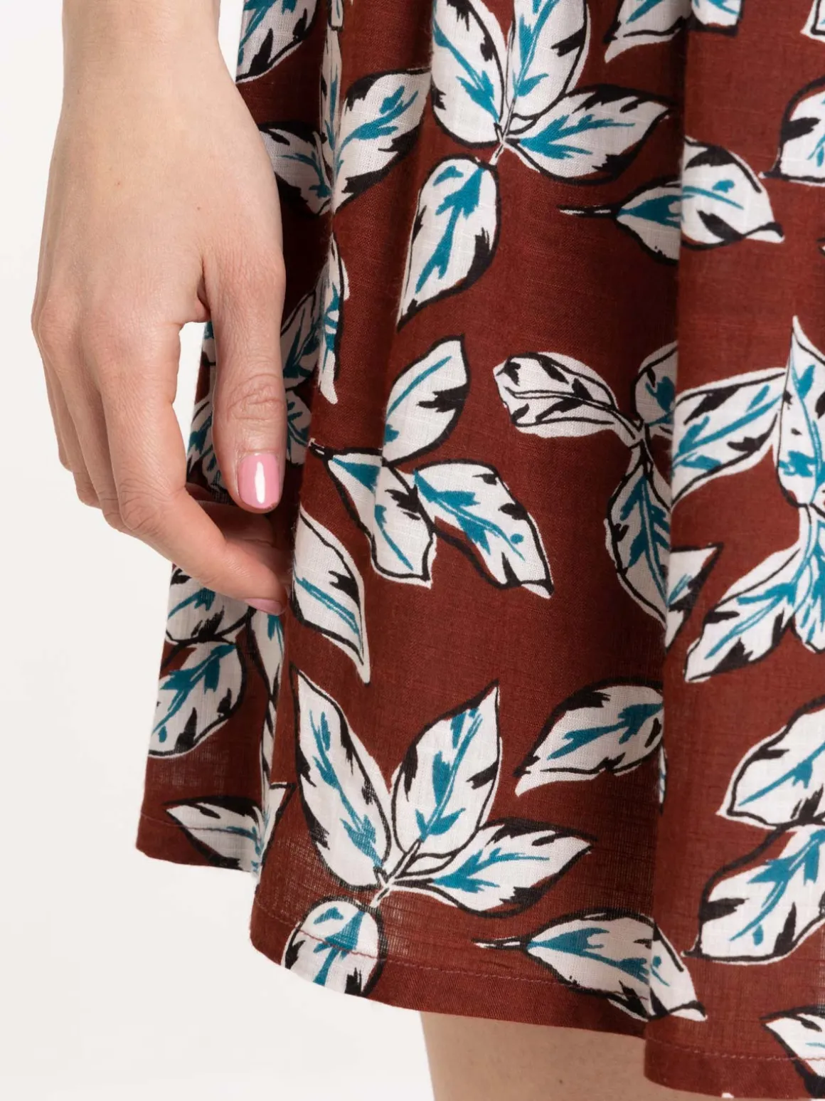 Jupe imprimé tropical femme