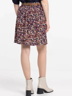 Jupe imprimée avec ceinture femme