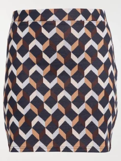 Jupe jacquard grande taille femme