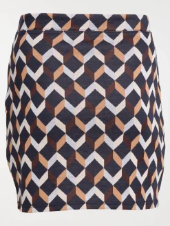 Jupe jacquard grande taille femme