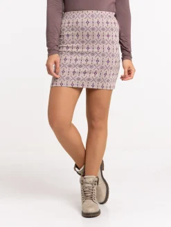 Jupe jacquard graphique femme