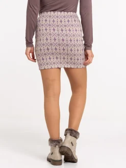 Jupe jacquard graphique femme