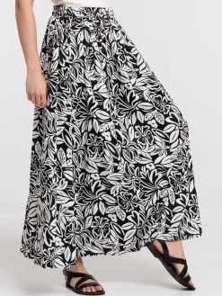 Jupe longue imprimée floral femme