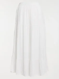Jupe longue évasée écru fille (XXS-M)