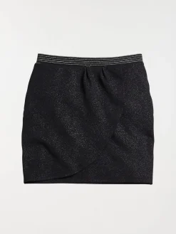 Jupe noire pailletée femme