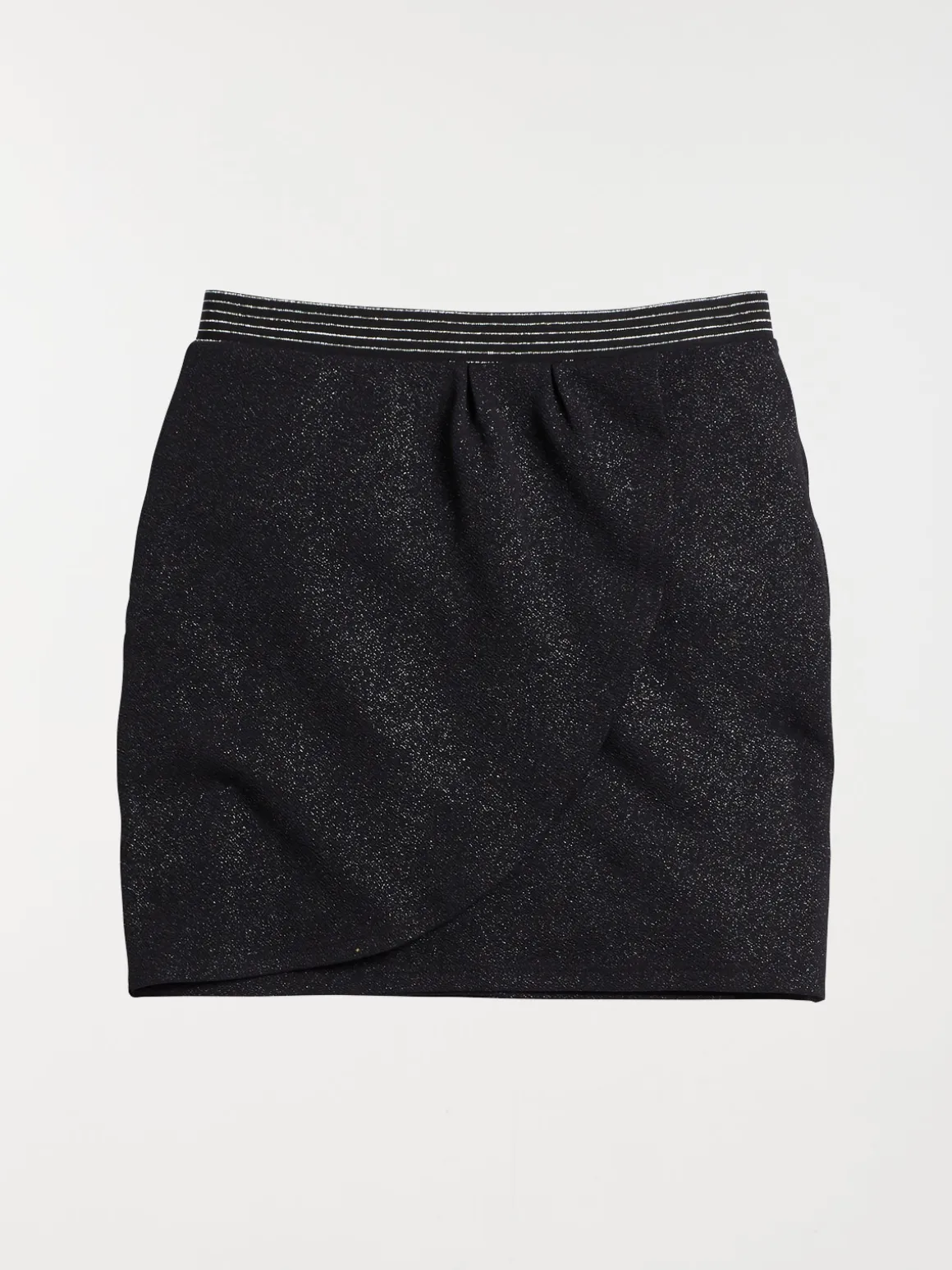 Jupe noire pailletée femme