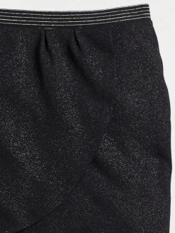 Jupe noire pailletée femme