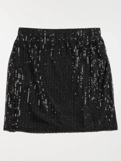 Jupe noire sequins fille (XXS-M)
