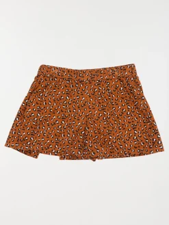 Jupe short léopard fille (3-12A)