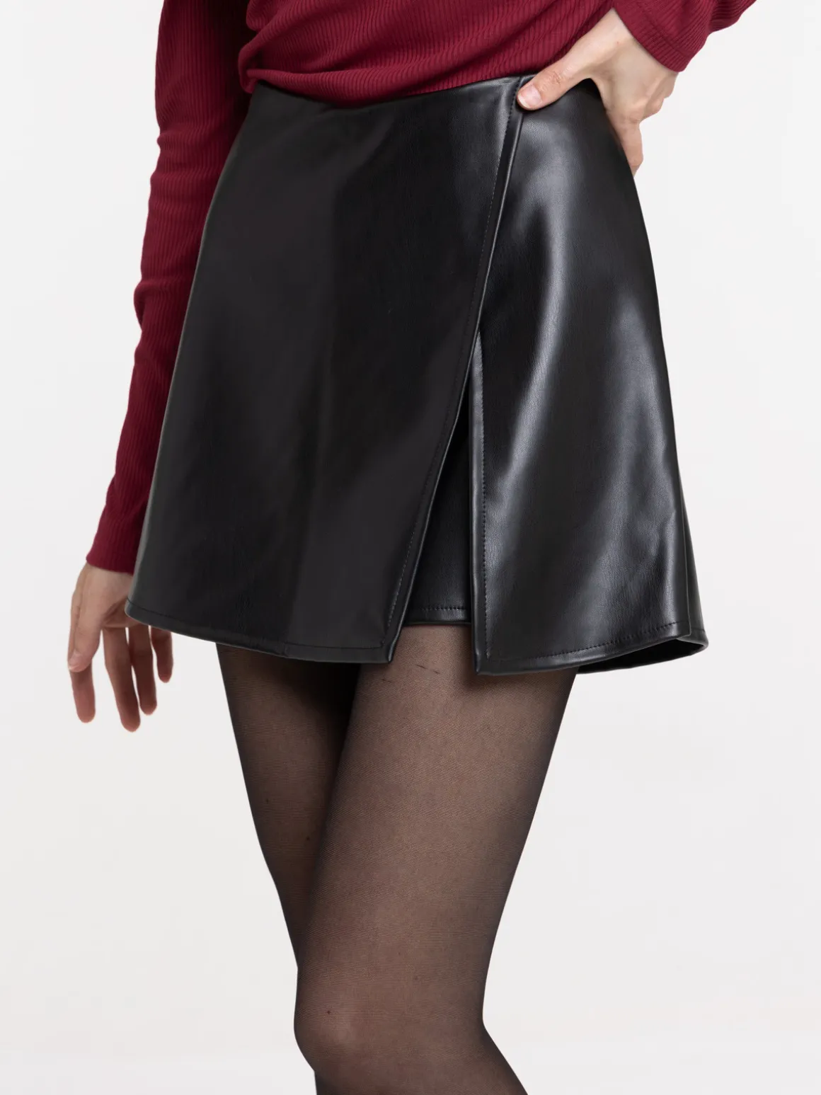 Jupe short noire femme