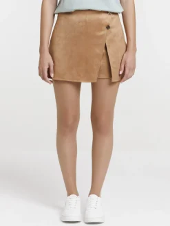 Jupe short suédine femme