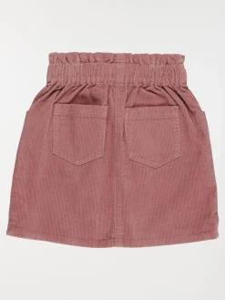 Jupe velours vieux rose fille (3-12A)