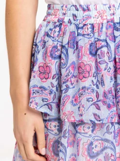 Jupe voile fleurie femme