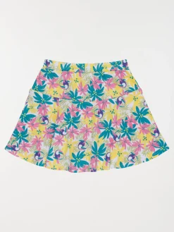Jupe-short motif tropical fille (3-12A)