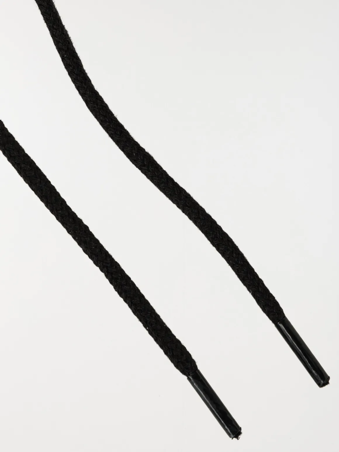 Lacets cordons noirs 120 cm 7 oeillets