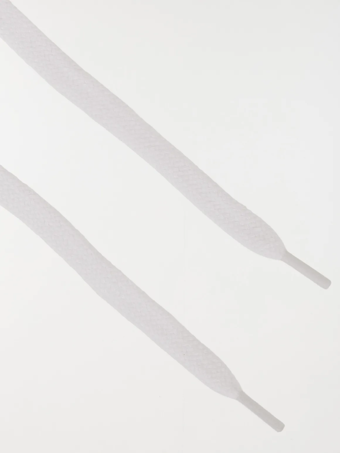 Lacets plats blancs 120 cm 7 oeillets
