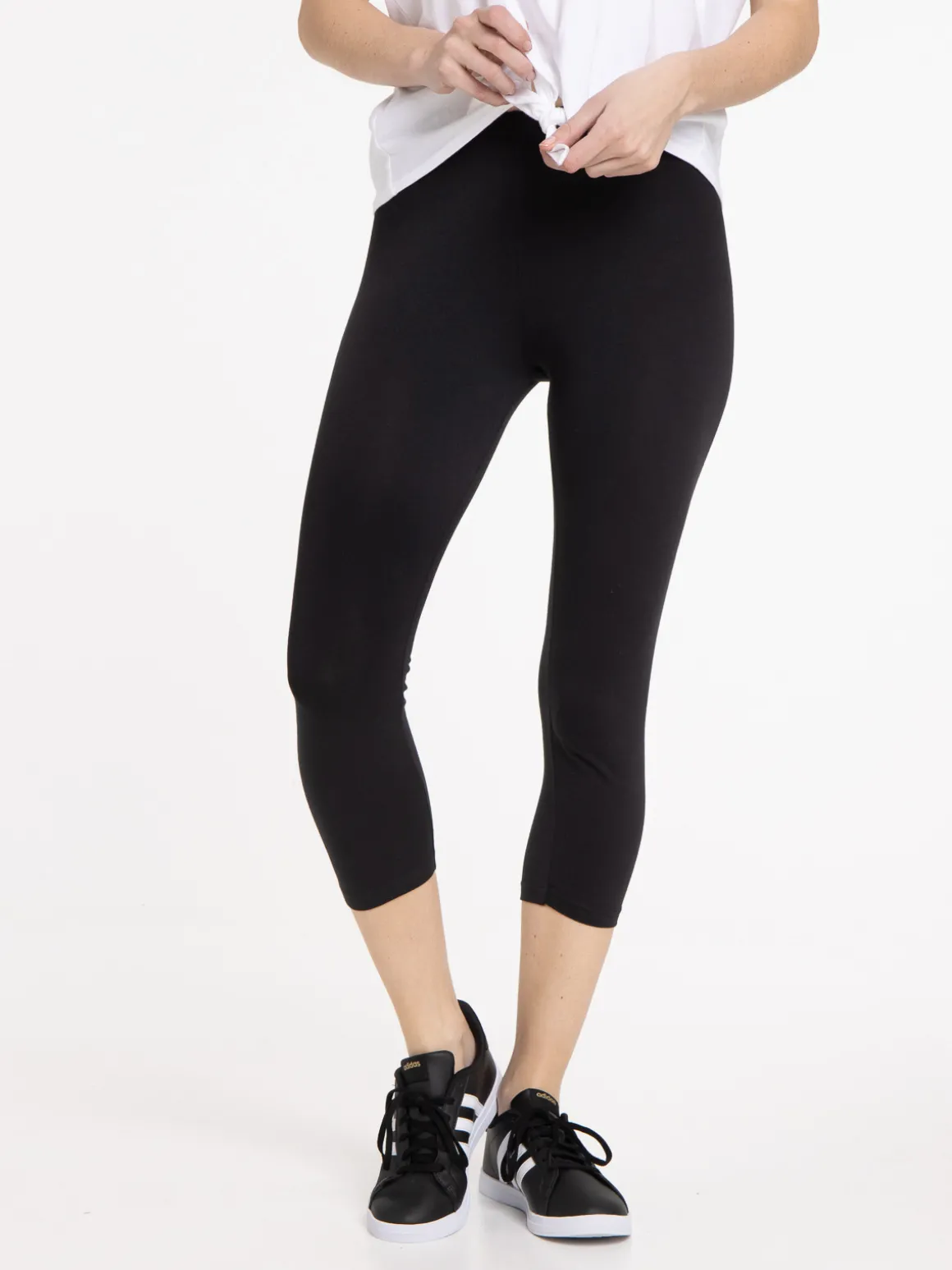Legging 3/4 uni femme