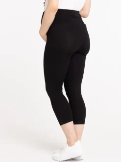 Legging court maternité noir