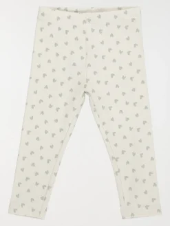 Legging côtelé coeur fille (3-36M)