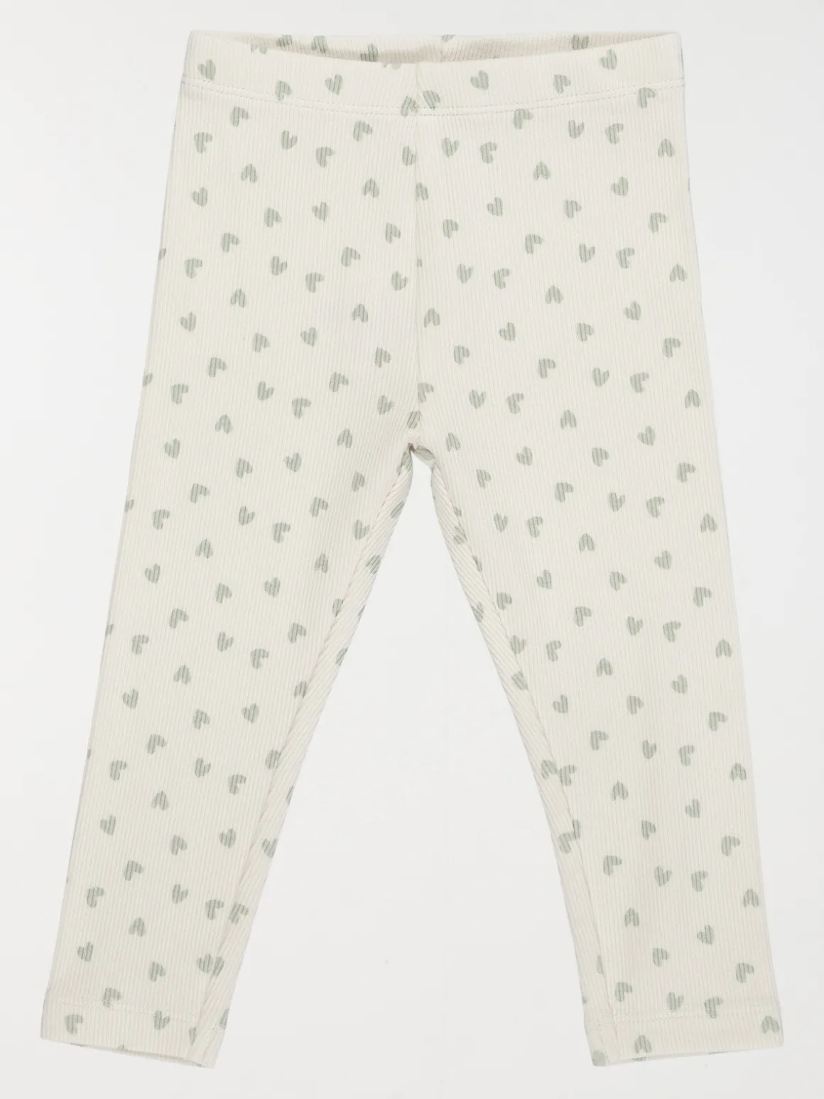 Legging côtelé coeur fille (3-36M)