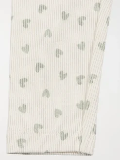 Legging côtelé coeur fille (3-36M)