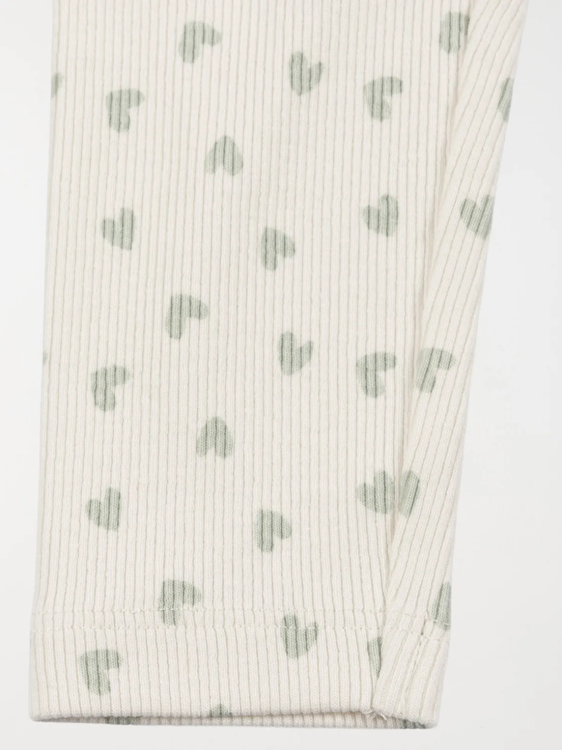 Legging côtelé coeur fille (3-36M)