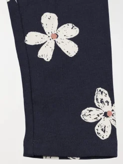 Legging motif fleur fille (3-12A)