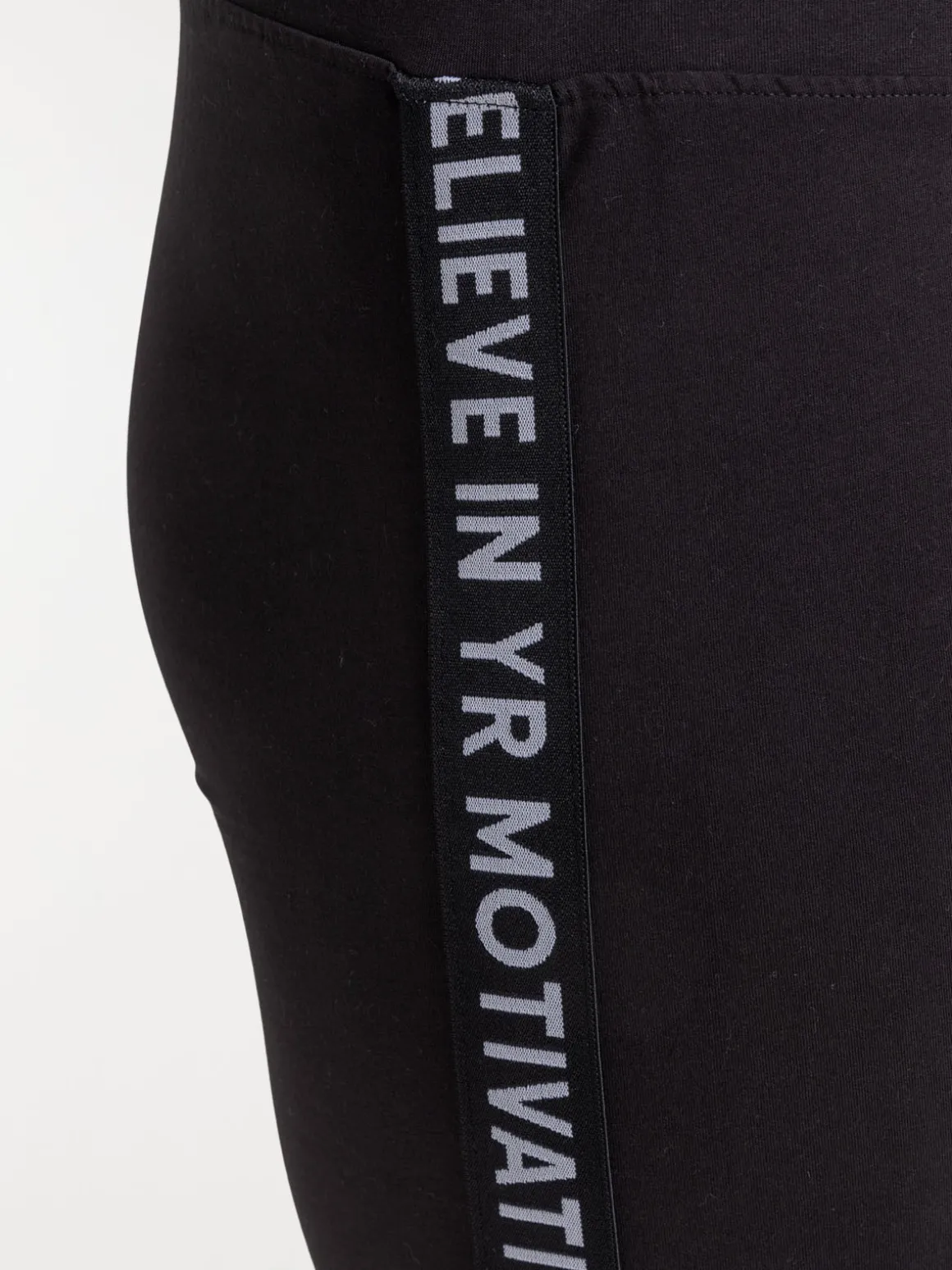 Legging sport grande taille femme noir
